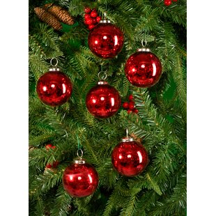 Red Mercury Glass Ornaments | Wayfair